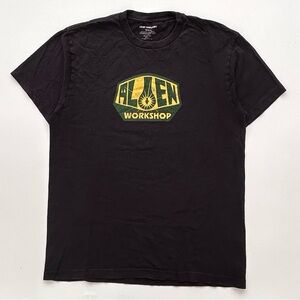 Alien Workshop Classic Logo Black Graphic T Shirt Men’s Medium Skateboarding